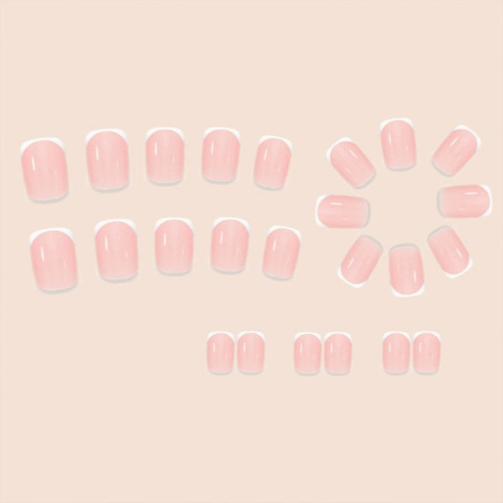 Premium French Tip Press-On Nail Set Stornfield