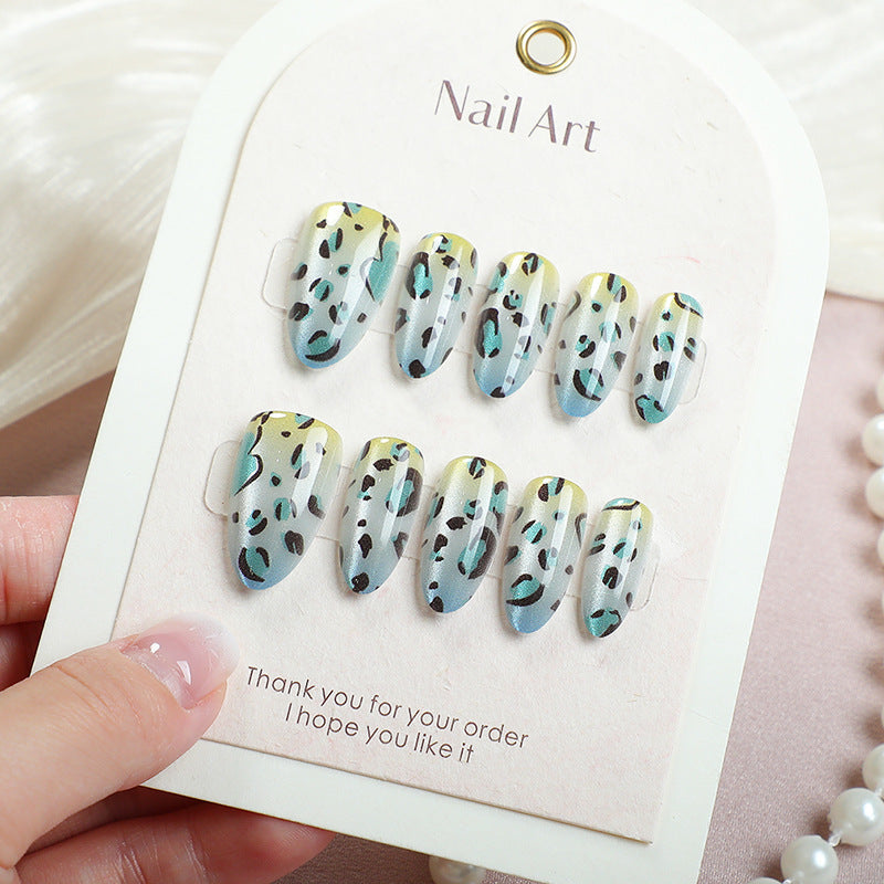 Artistic Cheetah Print Press-On Nail Art Stornfield