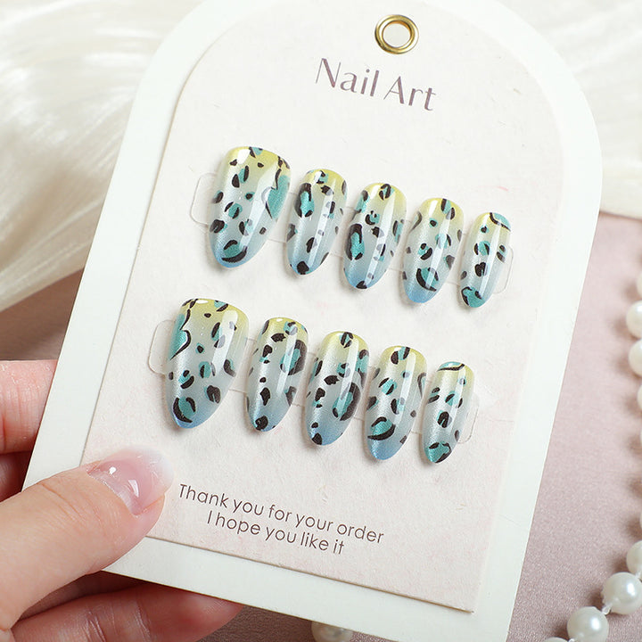 Artistic Cheetah Print Press-On Nail Art Stornfield