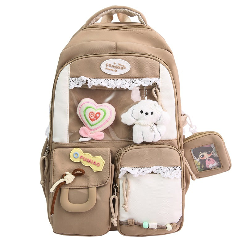 Playful Multi-Pocket Travel Backpack