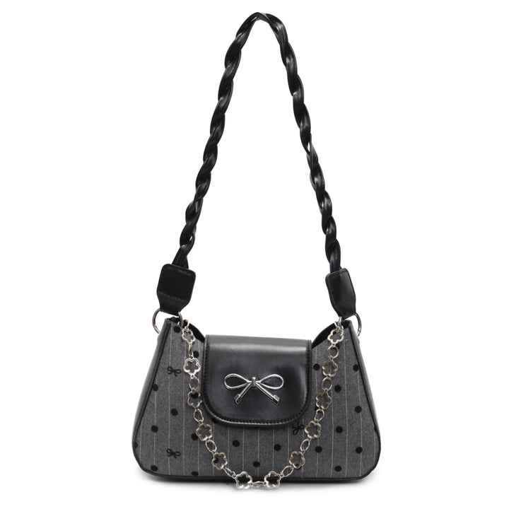 Classic Polka Dot Handcrafted Shoulder Bag