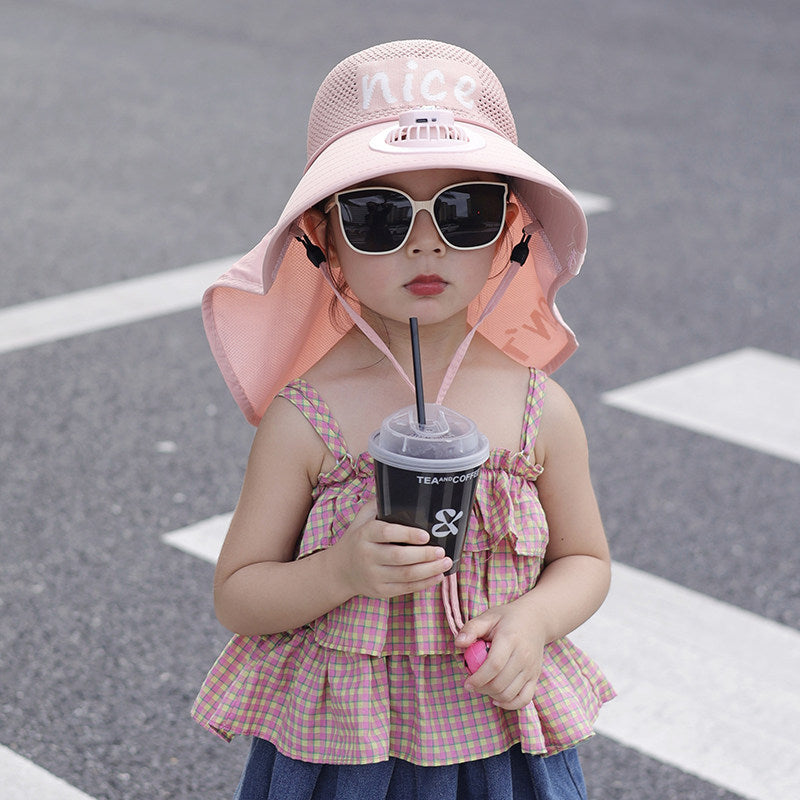 Child-Sun-Protective-Hat with Neck Protection, Breathable Mesh and Adjustable Chin Strap Stornfield