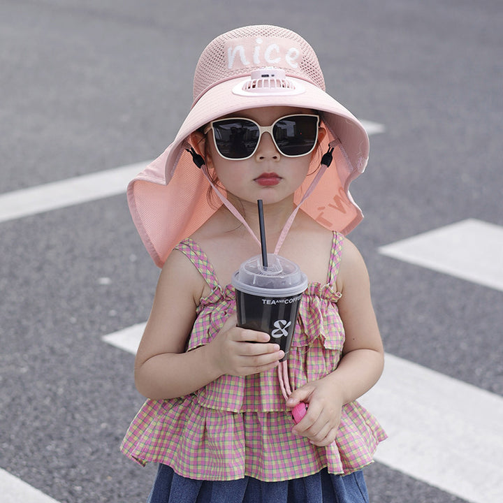 Child-Sun-Protective-Hat with Neck Protection, Breathable Mesh and Adjustable Chin Strap Stornfield