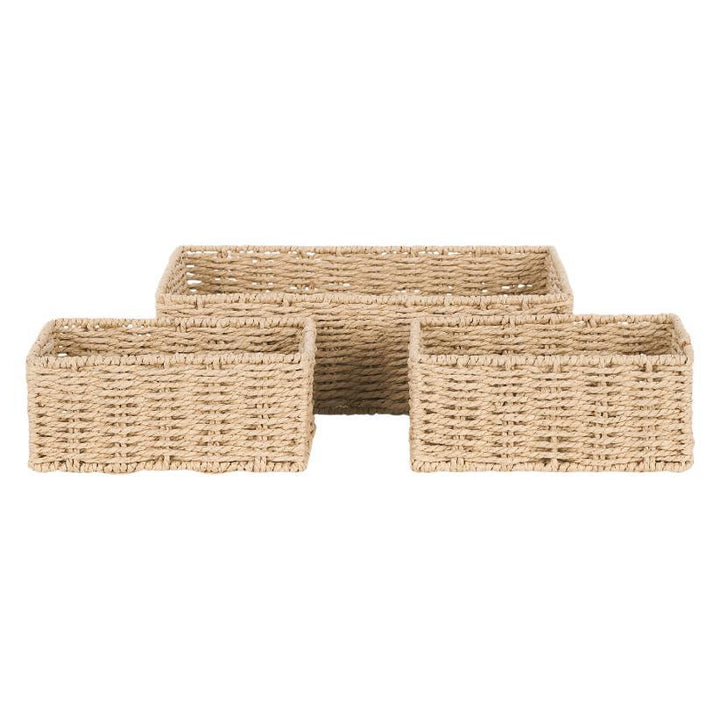 Rectangular Natural Woven Storage Basket Stornfield