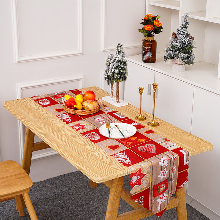 Festive table runner with Christmas motifs Stornfield