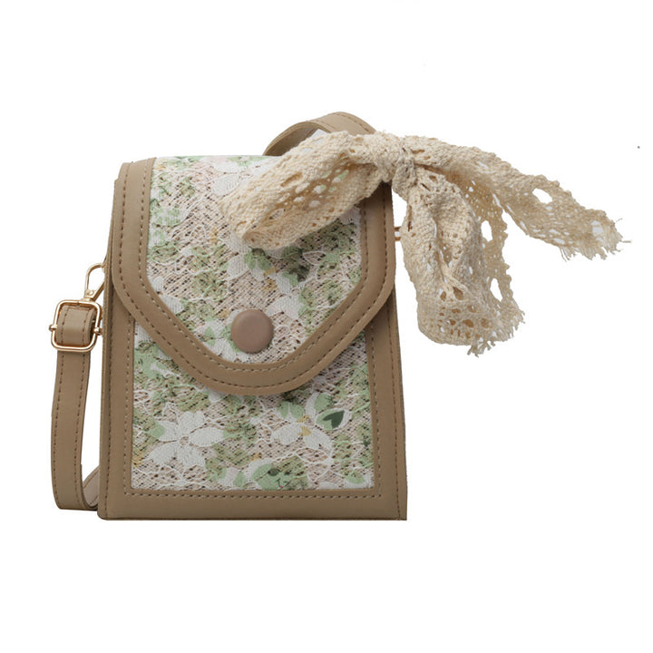 Floral Patterned Crossbody Handbag