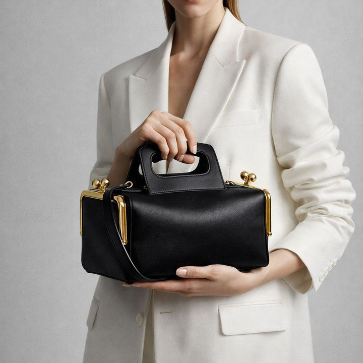 Sophisticated Crocodile Print Handheld Bag