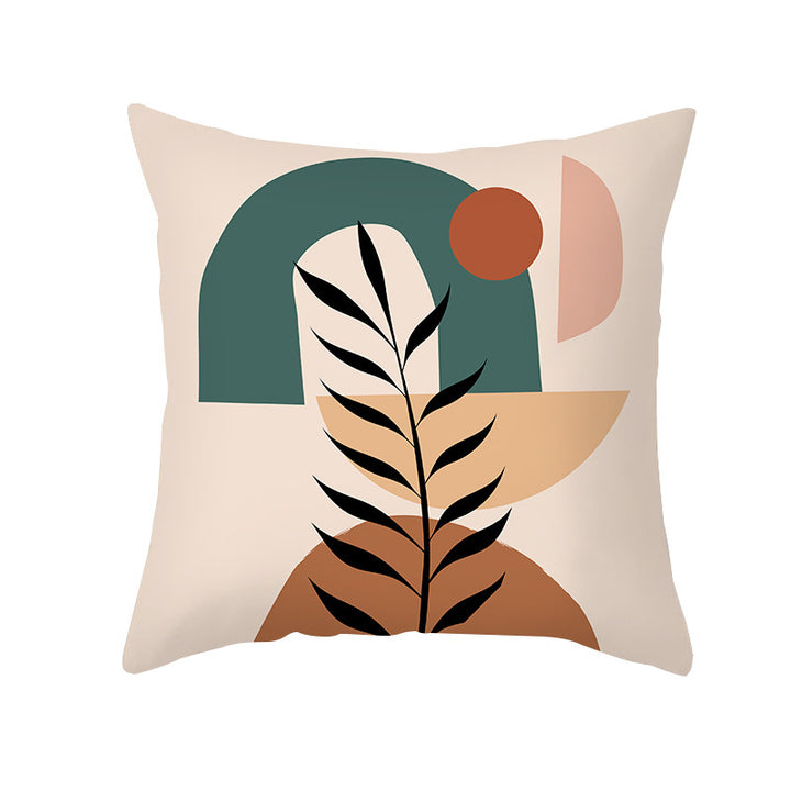 Botanical Minimalist Cotton Throw Pillow Cover