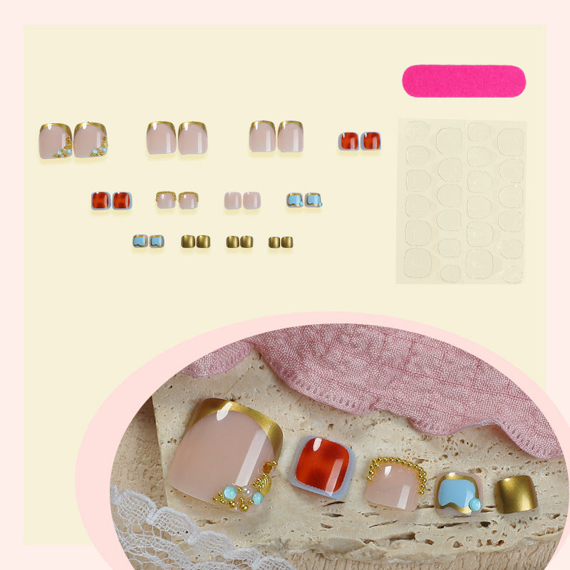 Elegant Decorative Press-On Nails Stornfield