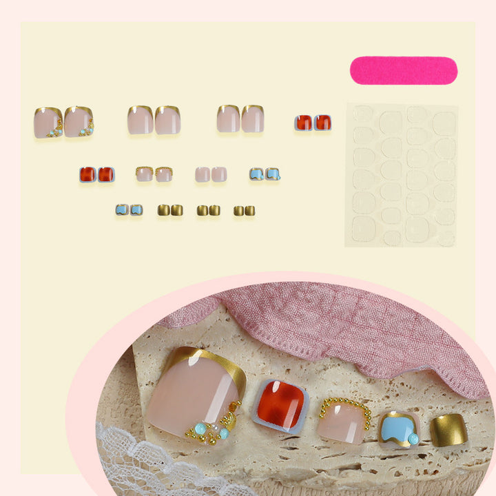 Elegant Decorative Press-On Nails Stornfield
