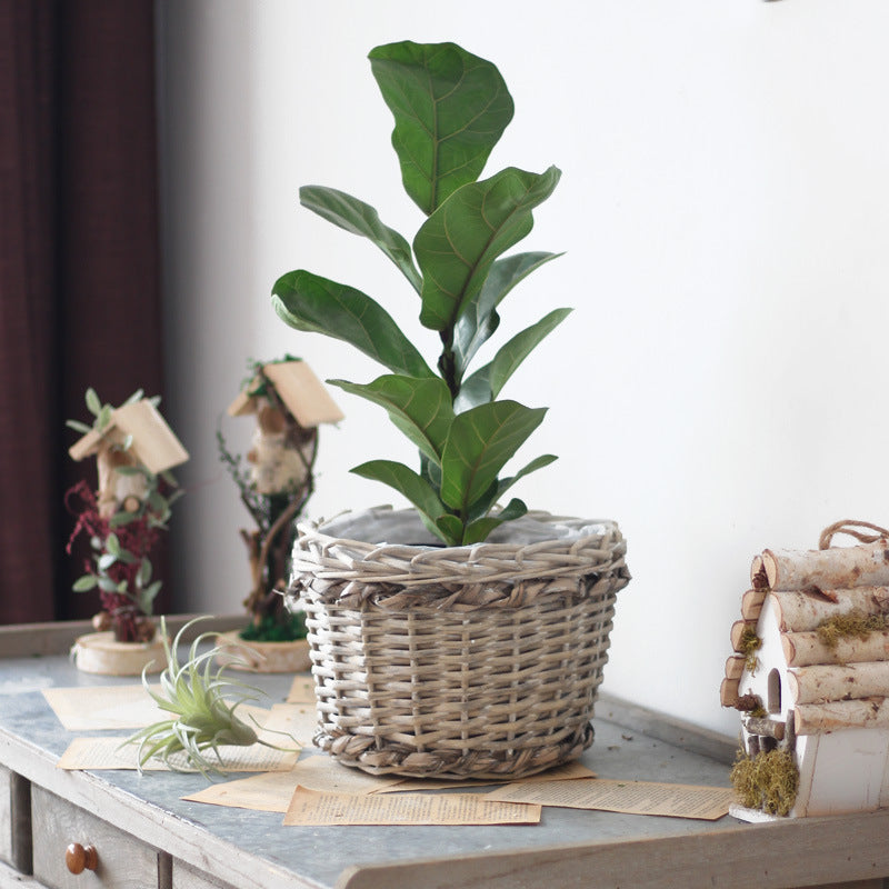 Rustic storage basket made of natural material Stornfield