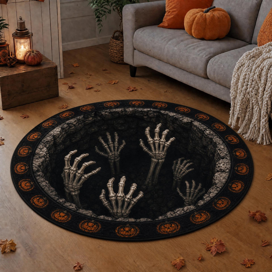 3D Eye Design Round Area Rug