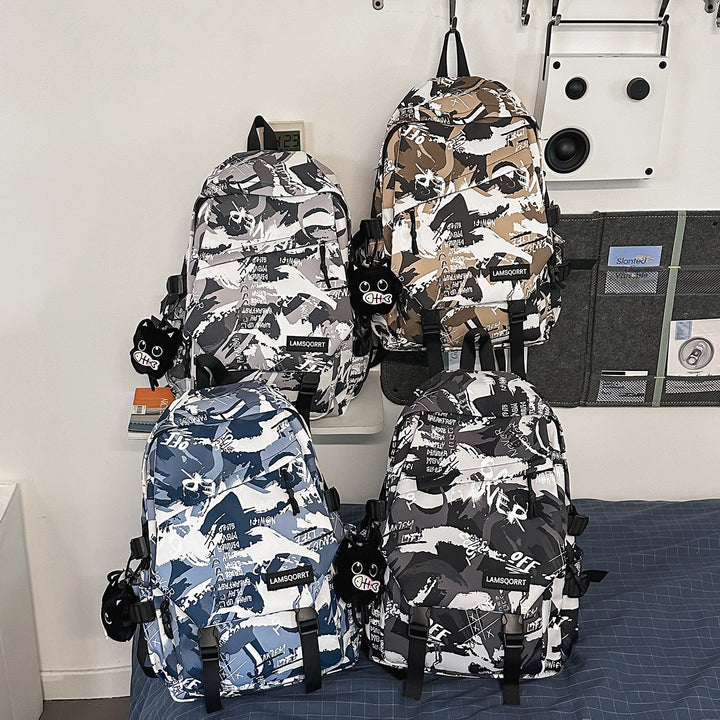 Graffiti Print Casual Backpack Stornfield
