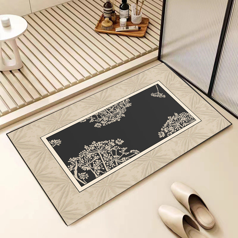 Floral Patterned Bath Mat