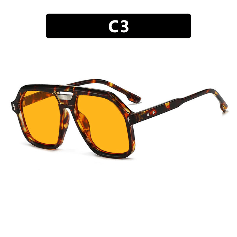 Women's oversized sunglasses with polygonal frame and UV protection Stornfield