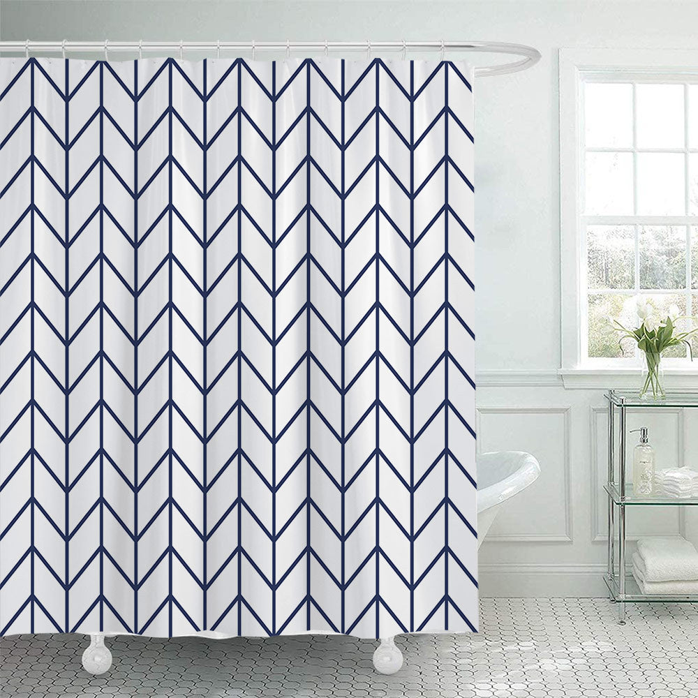 Modern Geometric Shower Curtain Stornfield