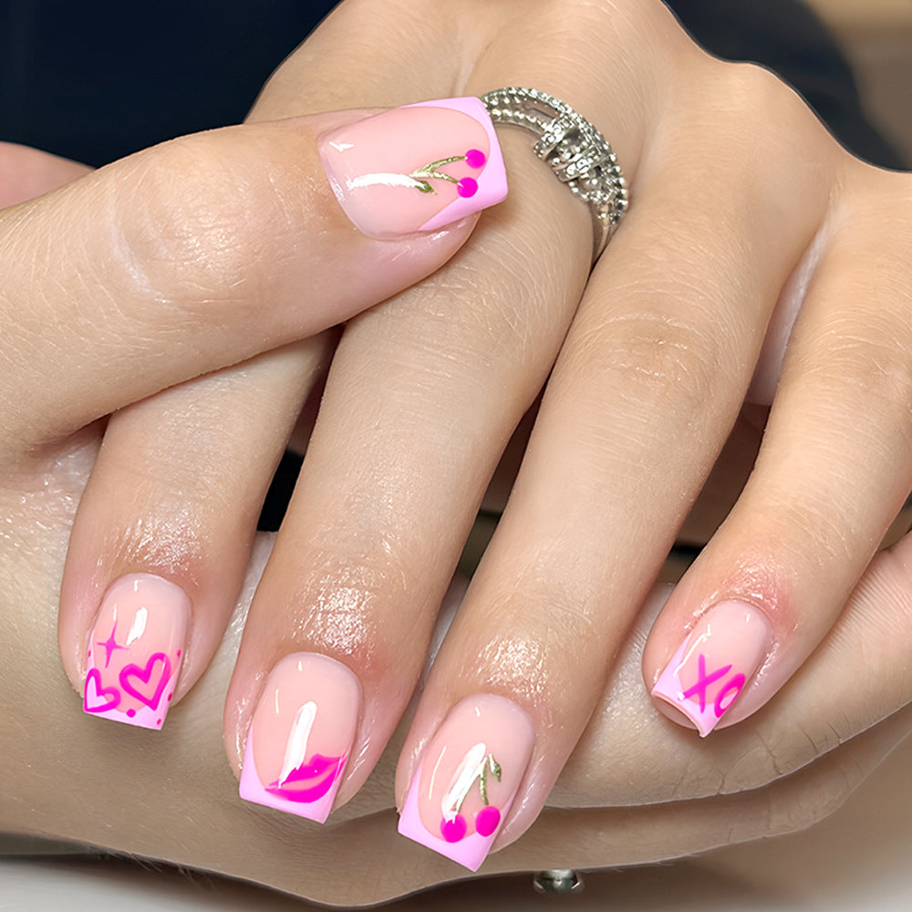 Artistic Abstract Press-On Nails Stornfield