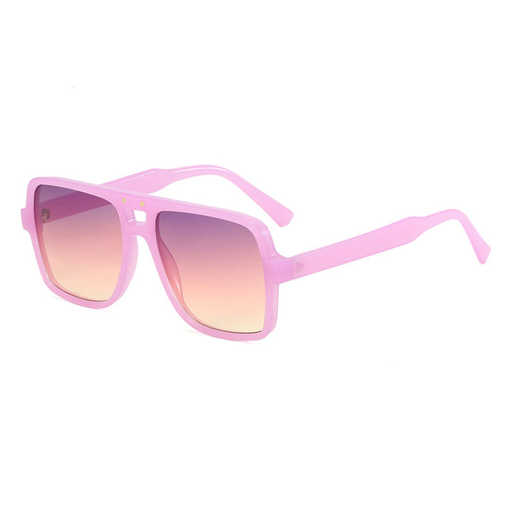 Women's square oversized sunglasses with trendy transparent frame Stornfield
