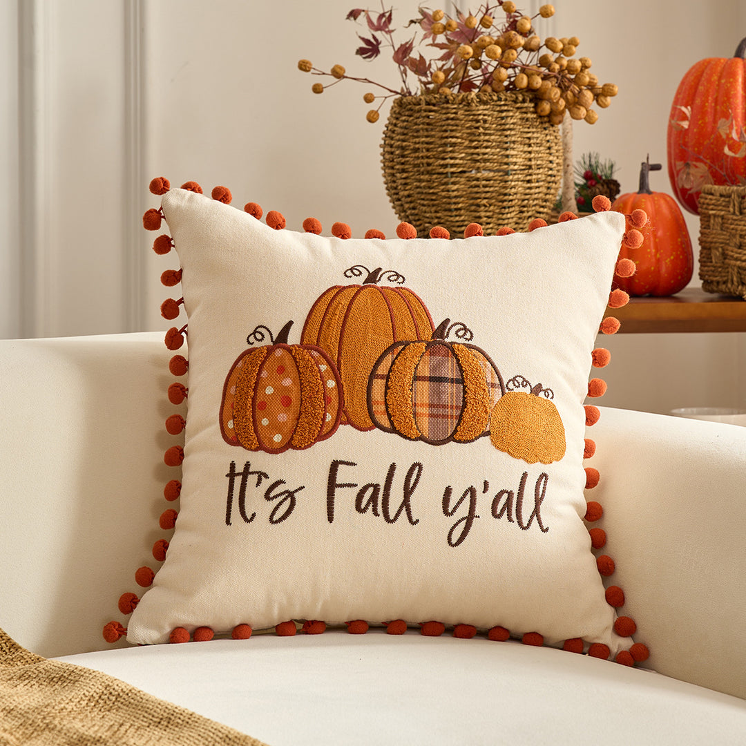 Decorative Pumpkin Throw Pillow