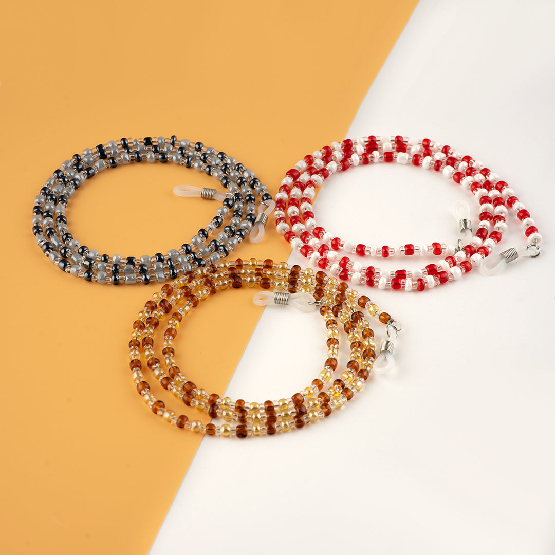 Beaded Eyewear Chain with Flexible Holders Stornfield