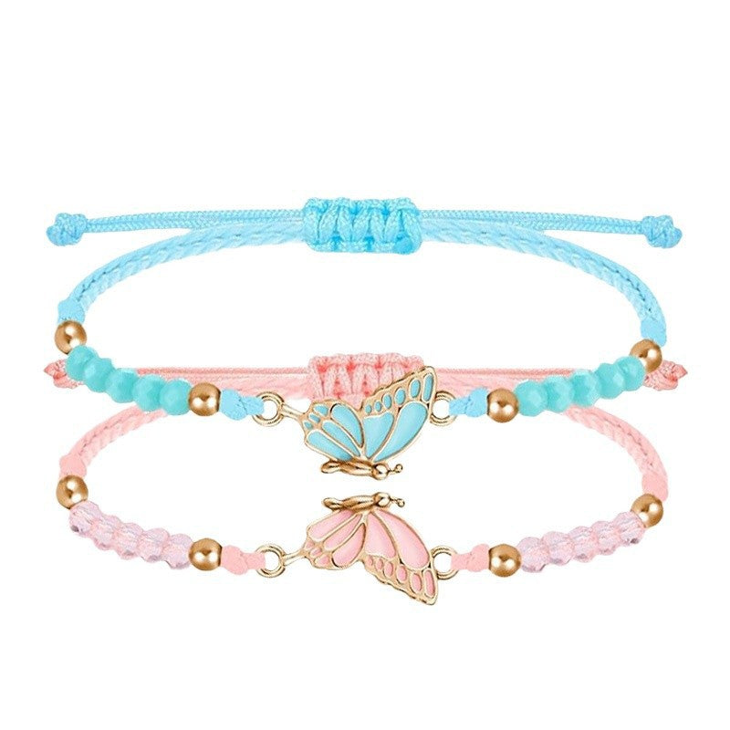 Butterfly Charm Necklace and Bracelet Set Stornfield