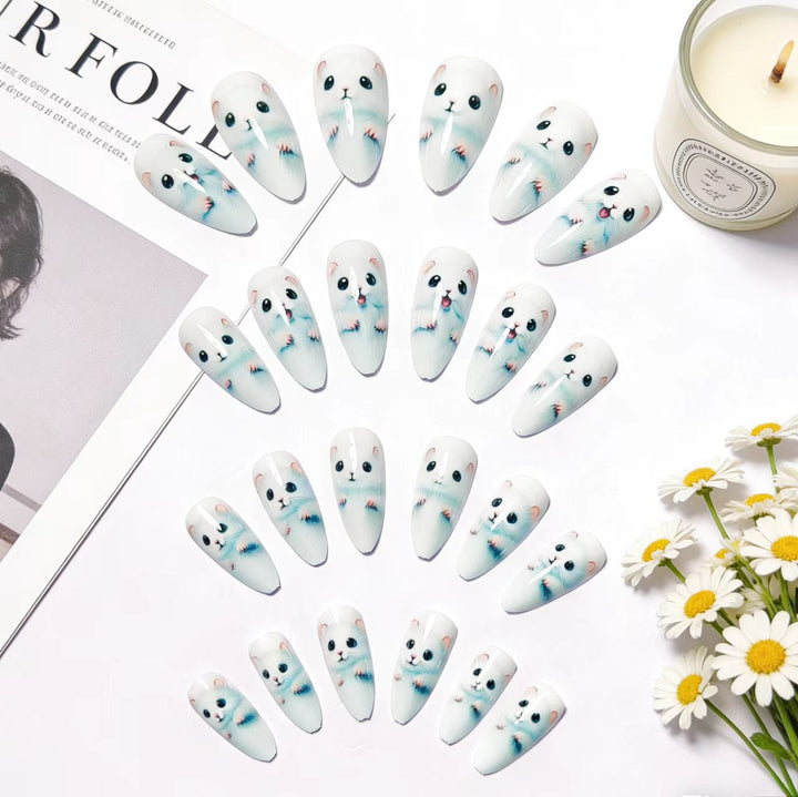 Nail art with cute animal design Stornfield