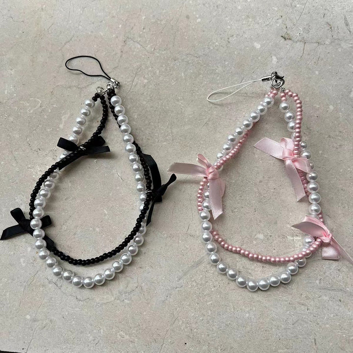 Elegant Pearl Beaded Phone Lanyard Stornfield