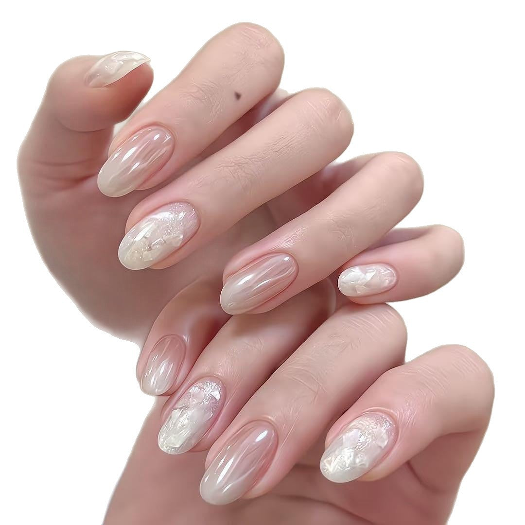 Elegant Press-On Nail Kit with Decorative Elements Stornfield