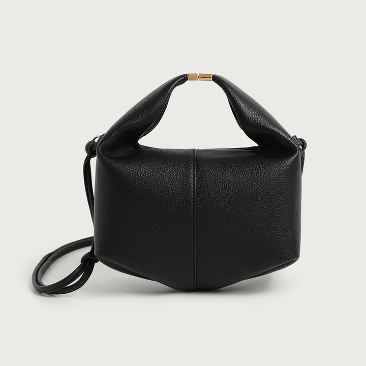 Textured Leather Crossbody Handbag