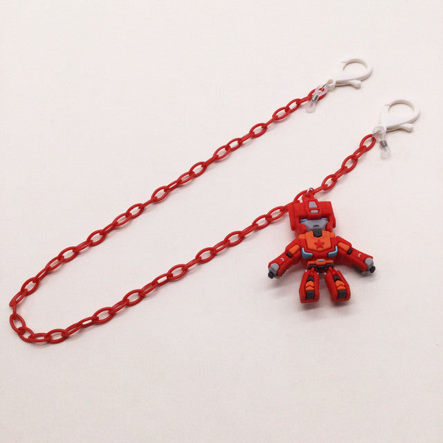 Playful glasses holder chain with robot motif Stornfield