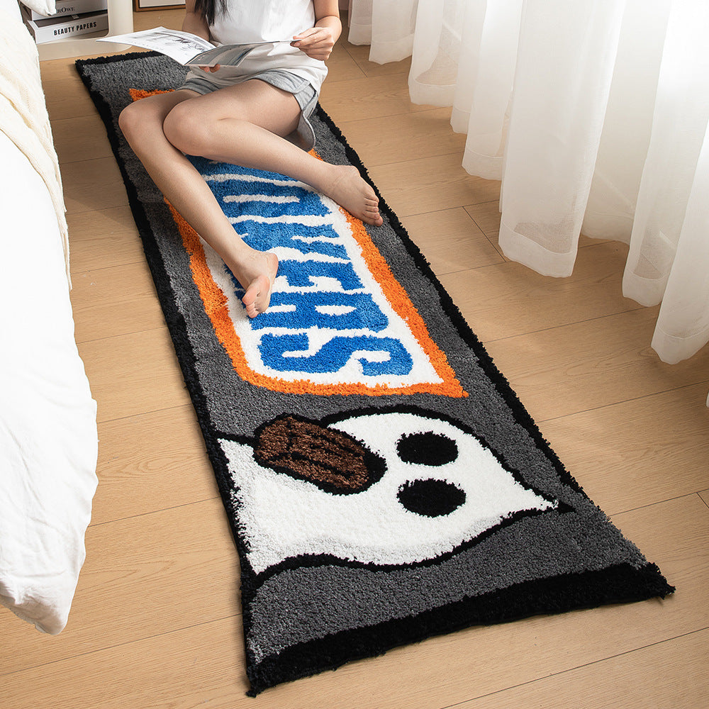 Playful Ghost-Themed Runner Rug