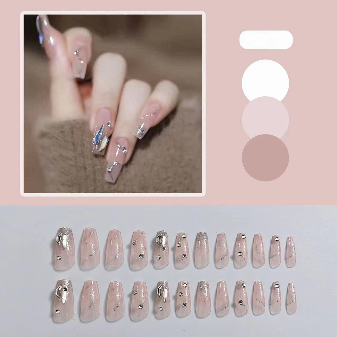 Glamorous artificial nails with glitter accents Stornfield