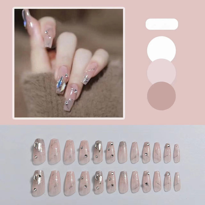 Glamorous artificial nails with glitter accents Stornfield