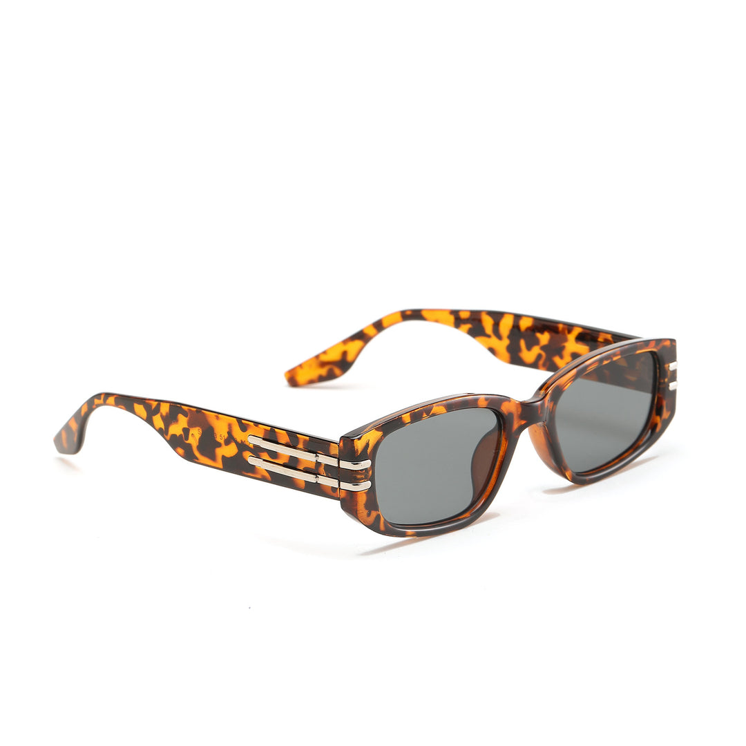Women's fashionable rectangular sunglasses with elegant metal accents Stornfield