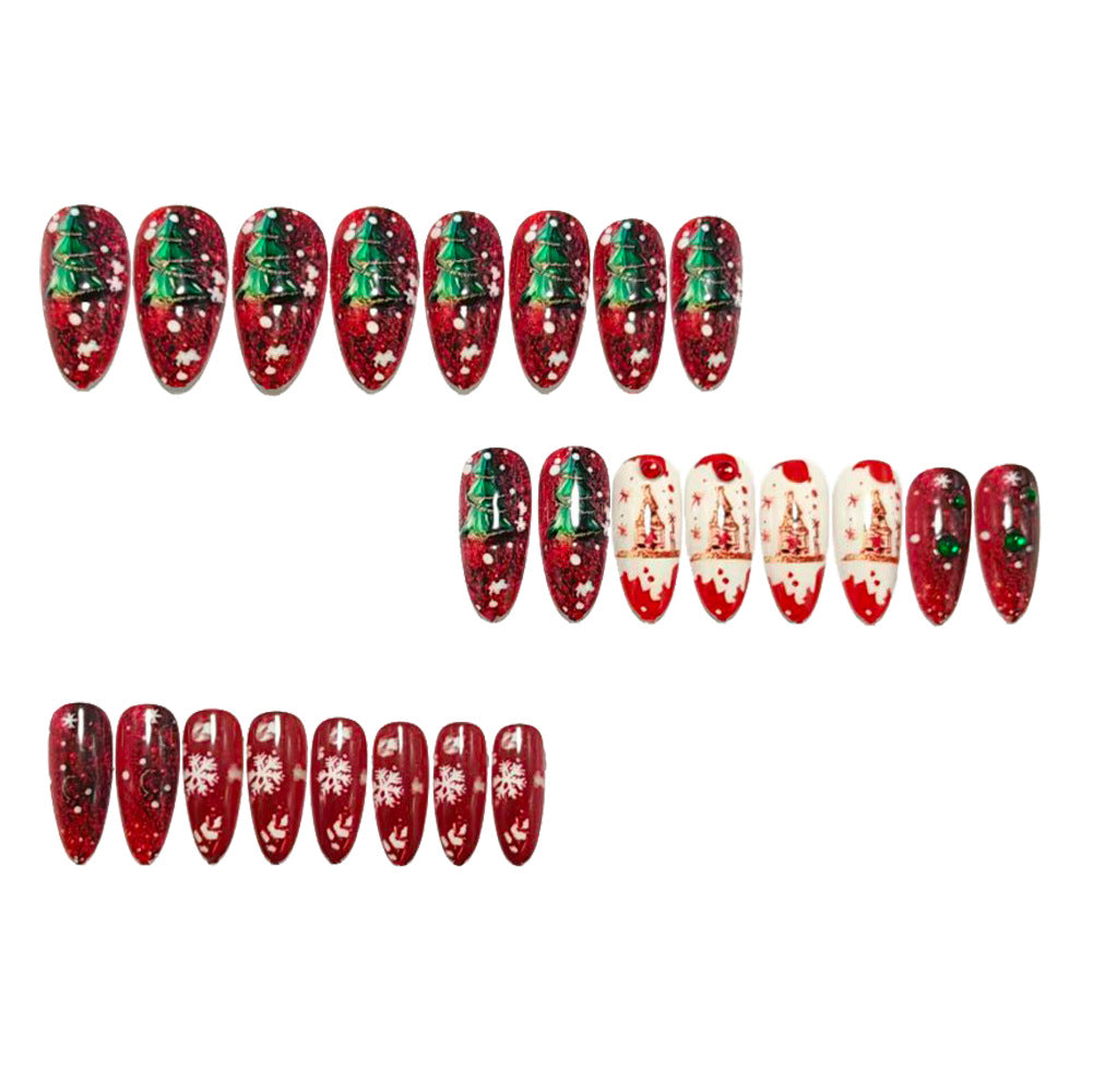 Festive artificial nails with winter motif Stornfield