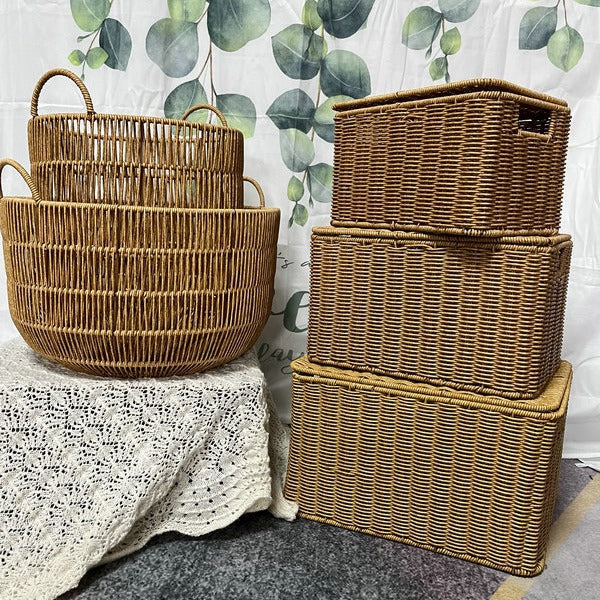 Contemporary Rectangular Woven Storage Bin Stornfield
