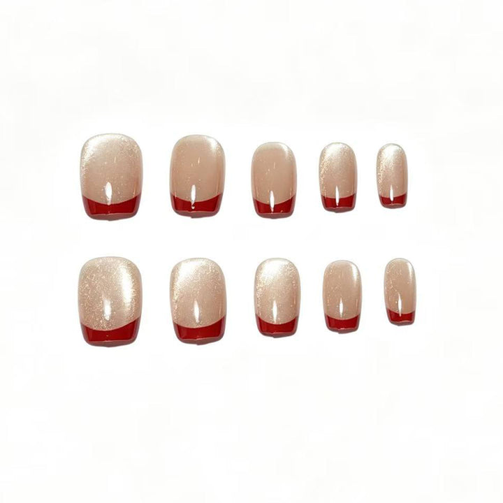 Elegant French Tip Nail Art Set Stornfield