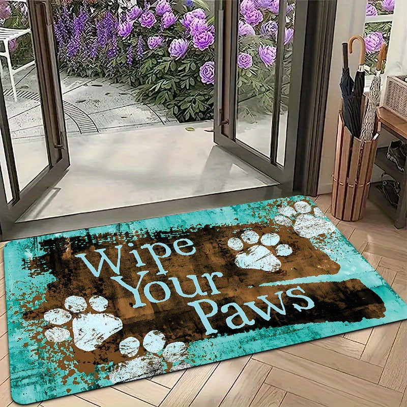Mosaic Floral Welcome Mat