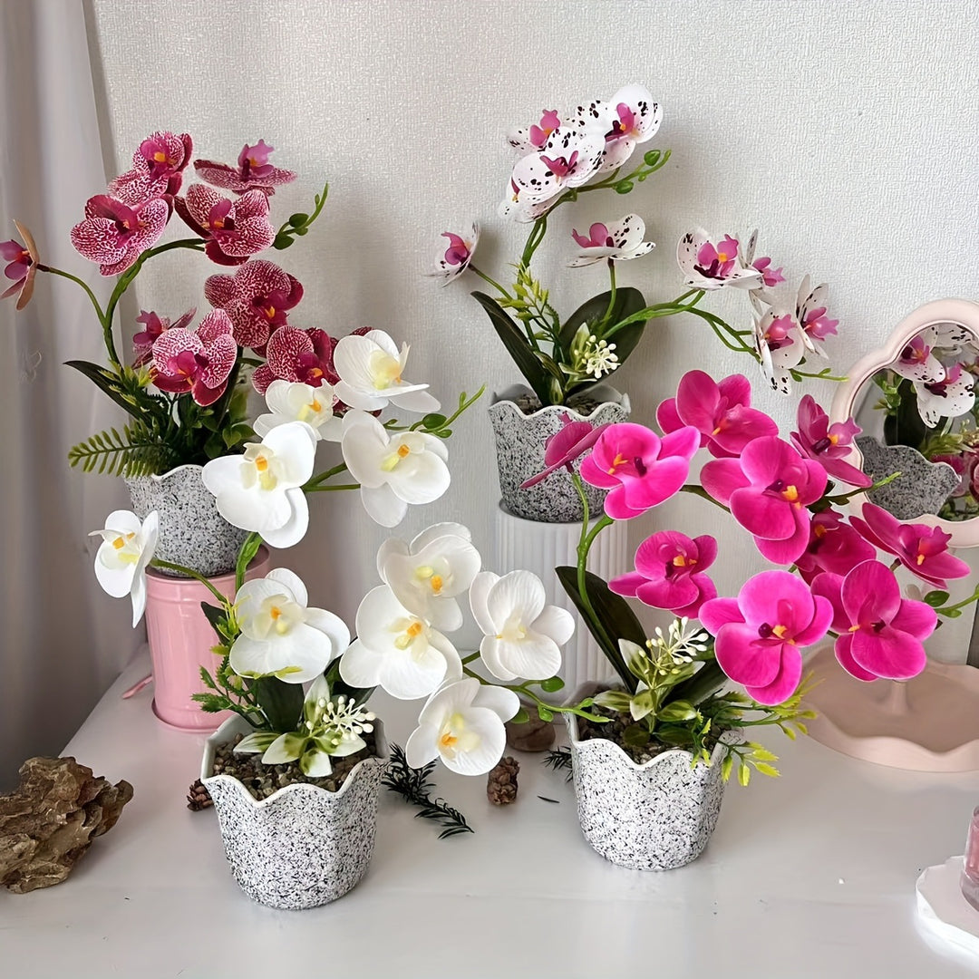 Decorative Floral Orchid Arrangement for Home Decor