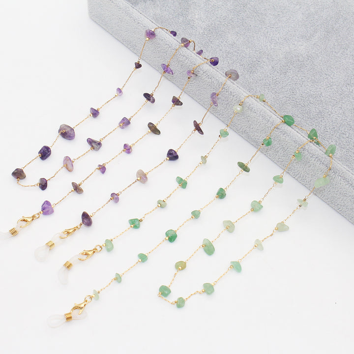 Elegant Crystal-Embellished Eyewear Chain Stornfield
