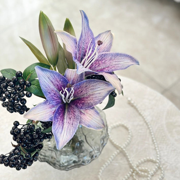 Lifelike Decorative Lily Stem