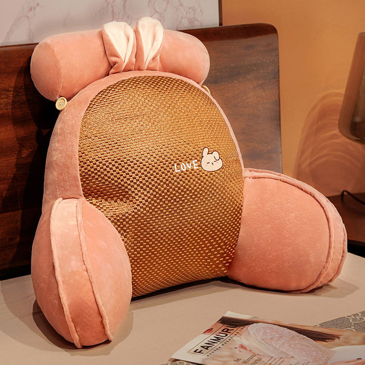 Cozy back support pillow with bear motifs Stornfield