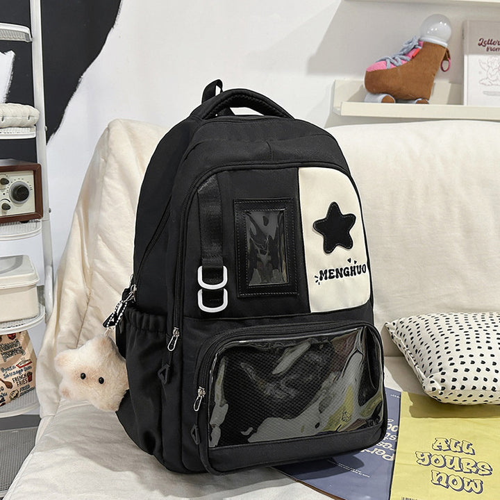 Functional School Backpack with Clear Pocket Stornfield