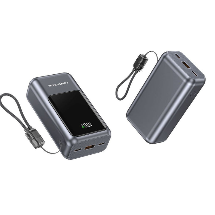Portable power bank with digital charge indicator and compact design Stornfield