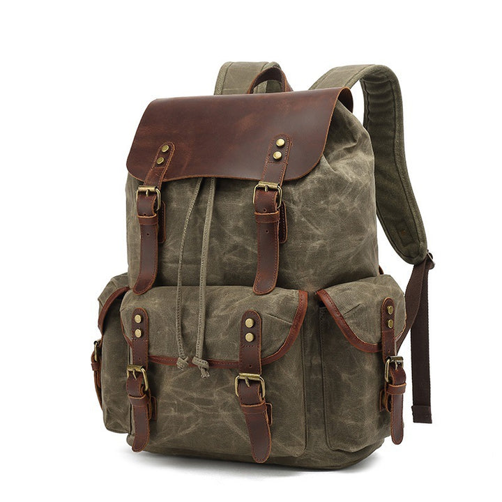 Rustic hiking backpack with multiple outer pockets Stornfield