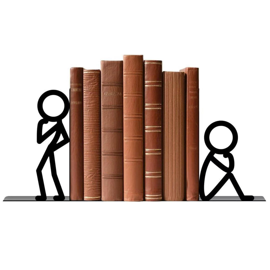 Creative Metal Bookend Sculpture