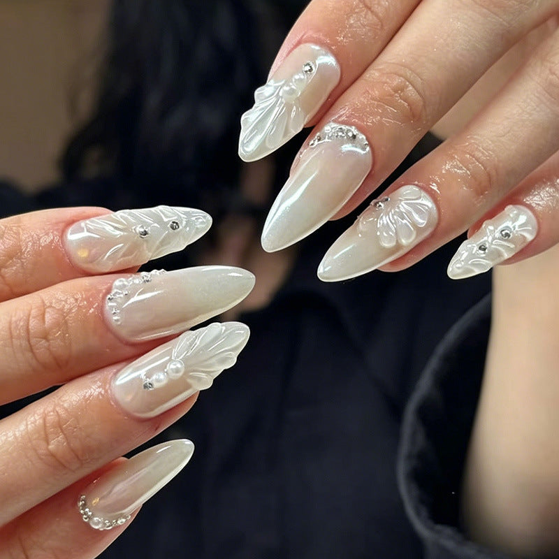 Elegant Rhinestone-Embellished Nail Tips Stornfield