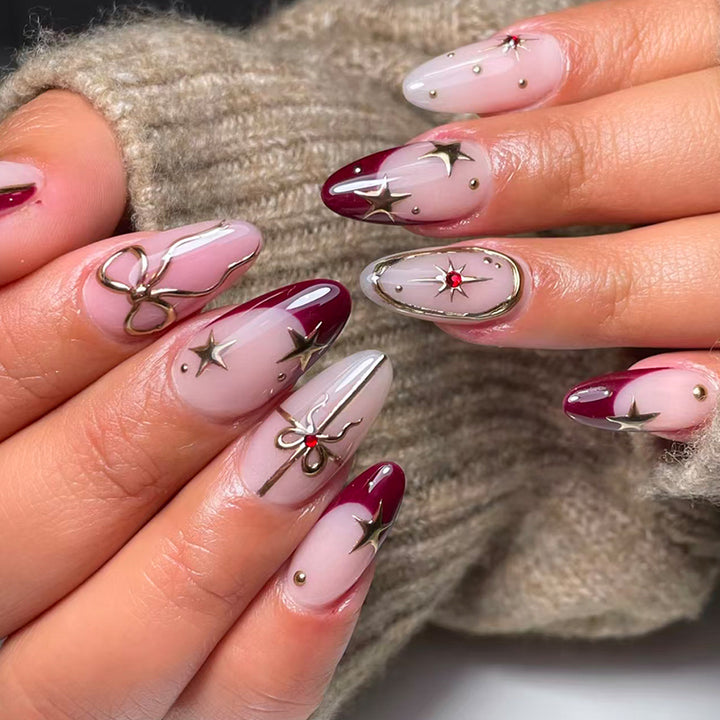 Luxury artificial fingernails with glamorous embellishments Stornfield