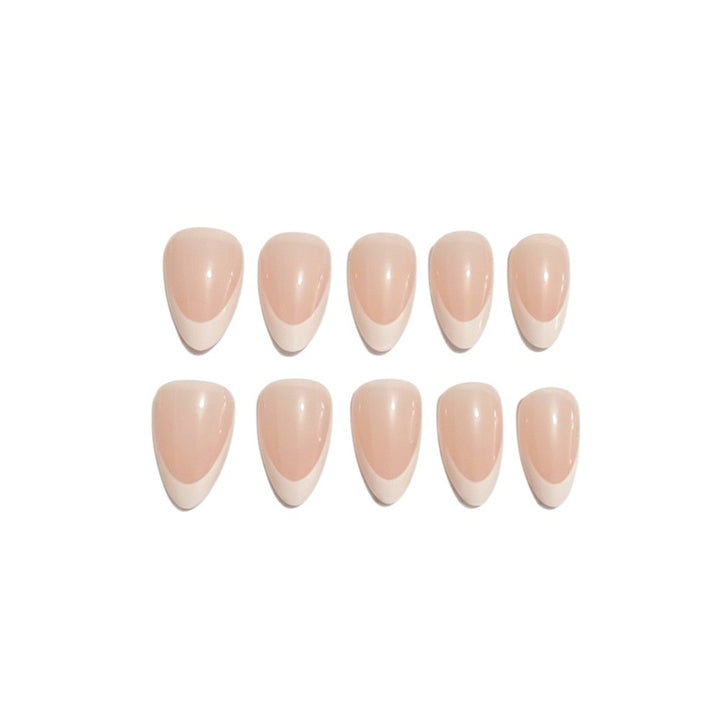 Elegant French Tip Gel Press-On Nails
