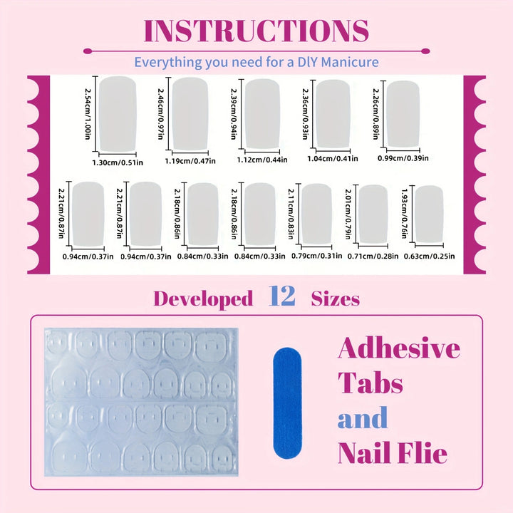 Artificial nail set with elegant black-and-white lace design Stornfield
